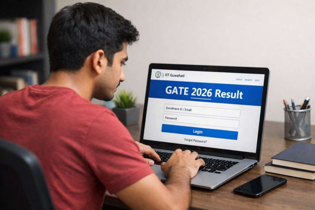 GATE 2026 result check online scorecard IIT Guwahati